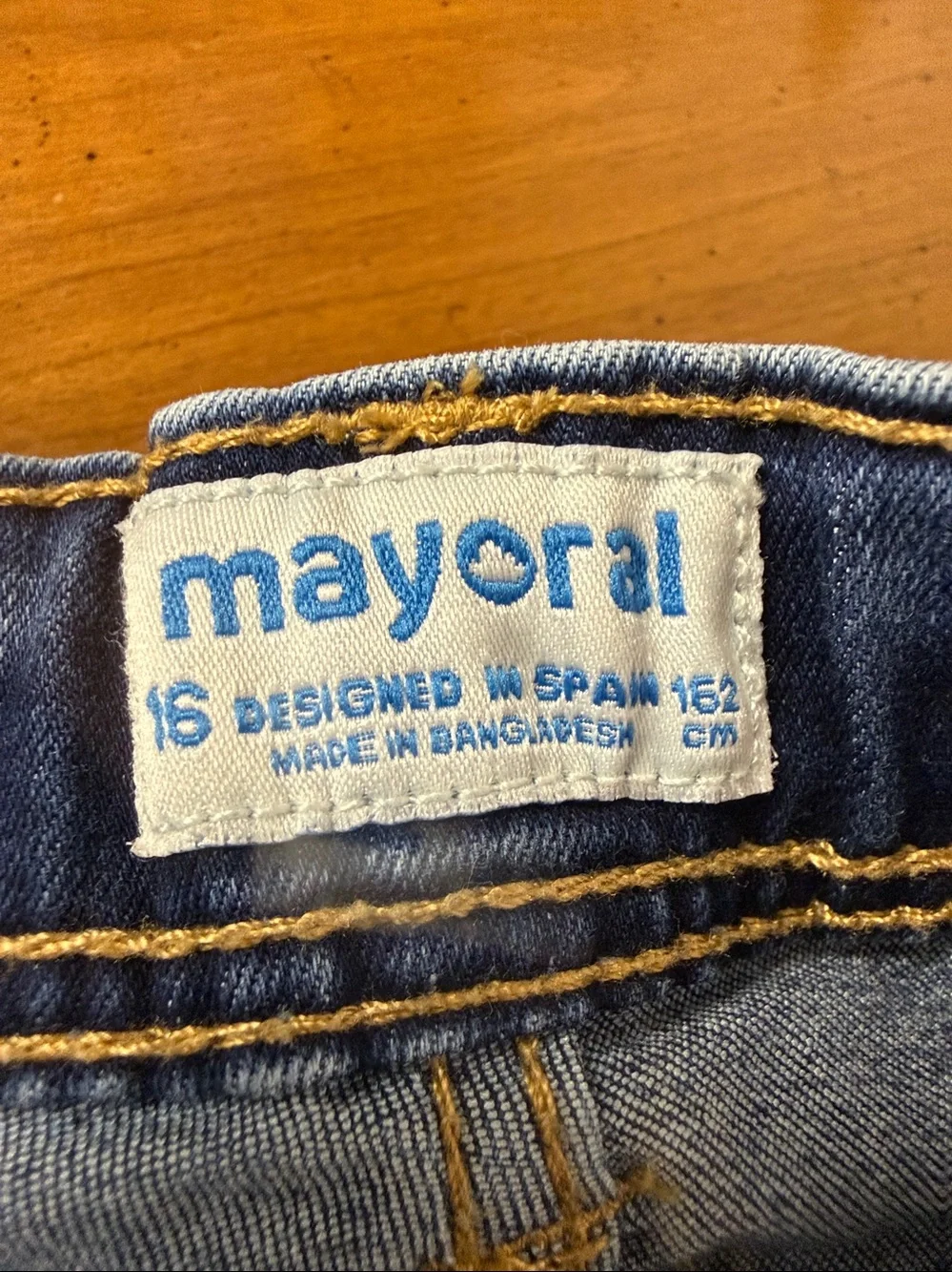 Mayoral never washed
